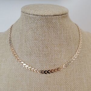Gold Chevron Necklace